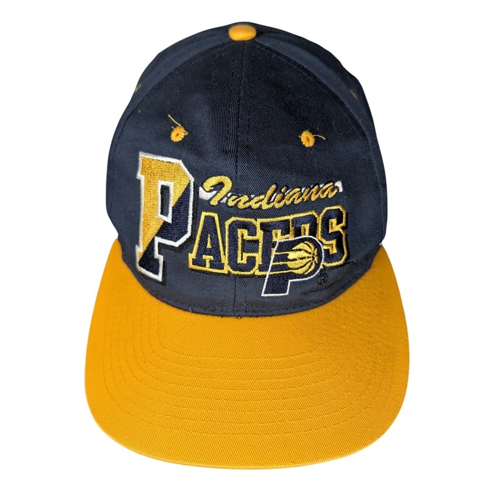 Indiana Pacers Snapback‎ Hat Navy Yellow Basketball NBA Kappe One Size